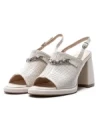 Sandale Dama din piele naturala K347-1 CREAM | ADVANCER