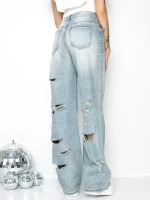Blugi Dama ML079 ALBASTRU | FASHION