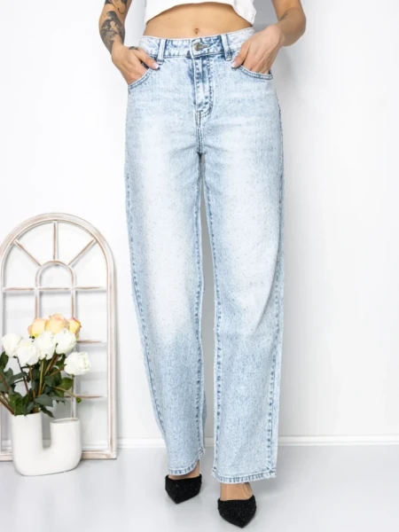 Blugi Dama BQ9917 ALBASTRU | FASHION