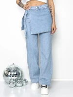 Blugi Dama Y3009-1 ALBASTRU | FASHION