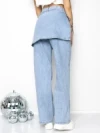 Blugi Dama Y3009-1 ALBASTRU | FASHION