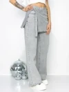 Blugi Dama Y3009-2 GRI | FASHION