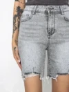 Blugi Scurti Dama GDS1819E GRI | MINA