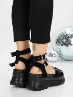 Sandale Dama cu Platforma 5WL25 BLACK | MEI