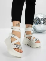 Sandale Dama cu Platforma 5WL55 WHITE | MEI