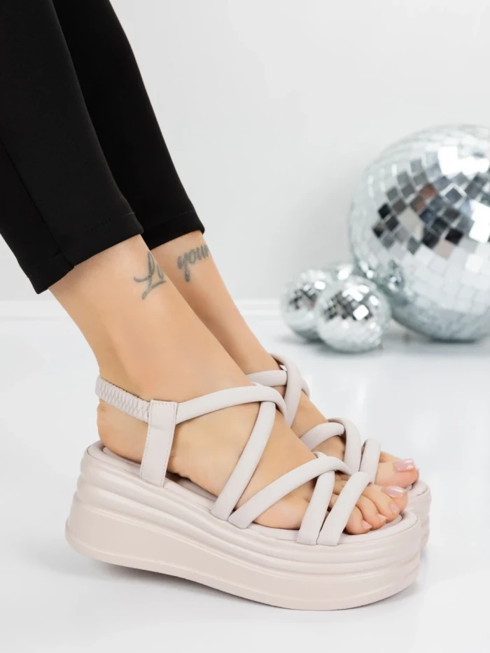 Sandale Dama cu Platforma 5H26 PINK | MEI