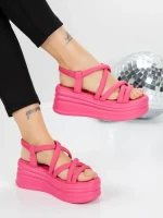 Sandale Dama cu Platforma 5H26 FUCHSIA | MEI