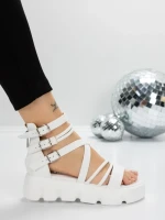 Sandale Dama cu Platforma 5HXS16 WHITE | MEI