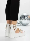Sandale Dama cu Platforma 5HXS16 WHITE | MEI