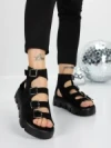 Sandale Dama cu Platforma 5HXS17 BLACK | MEI