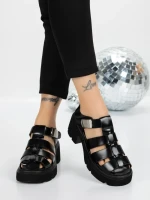 Sandale Dama cu Platforma 5GZ25 BLACK | MEI