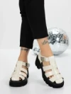 Sandale Dama cu Platforma 5GZ25 BEIGE | MEI