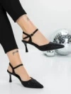 Pantofi Stiletto 5GZ65 BLACK | MEI