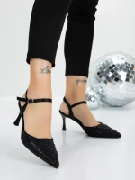 Pantofi Stiletto 5GZ65 BLACK | MEI