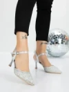 Pantofi Stiletto 5GZ65 SILVER | MEI