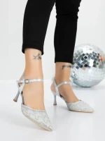 Pantofi Stiletto 5GZ65 SILVER | MEI