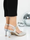 Pantofi Stiletto 5GZ65 SILVER | MEI