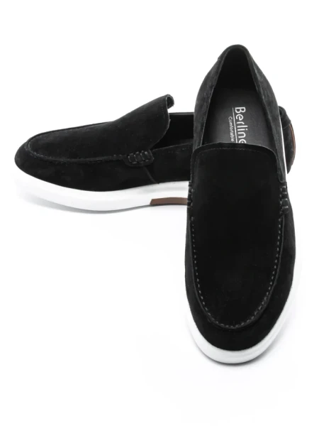 Mocasini Barbati din piele naturala Z17051-33 BLACK | BERLINER