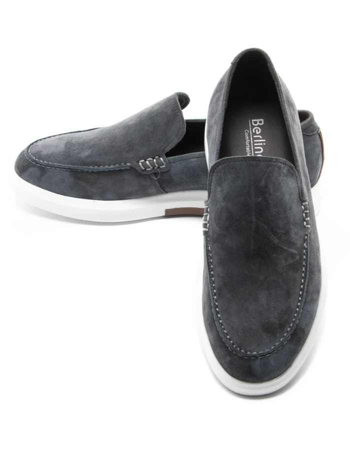 Mocasini Barbati din piele naturala Z17051-33 GREY | BERLINER