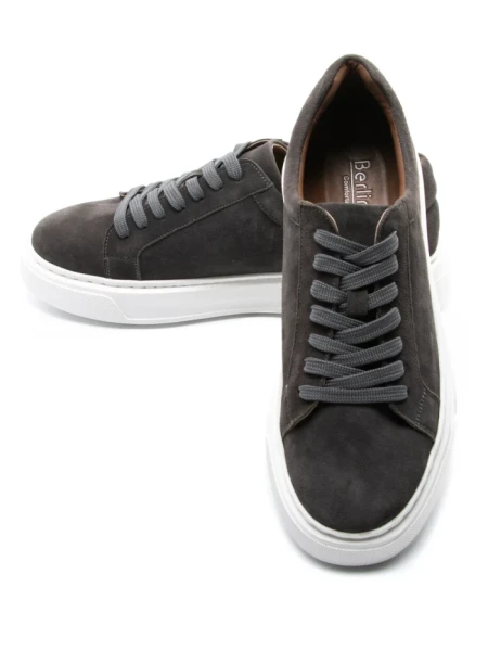 Pantofi Casual Barbati din piele naturala MY002-113 GREY | BERLINER