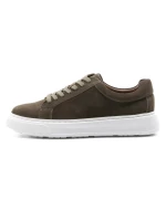 Pantofi Casual Barbati din piele naturala MY002-113 KHAKI | BERLINER