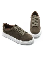 Pantofi Casual Barbati din piele naturala MY002-113 KHAKI | BERLINER