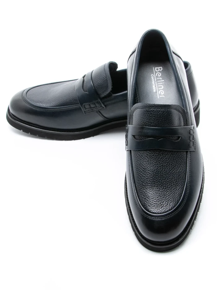 Mocasini Barbati din piele naturala F12042-1 BLUE | BERLINER