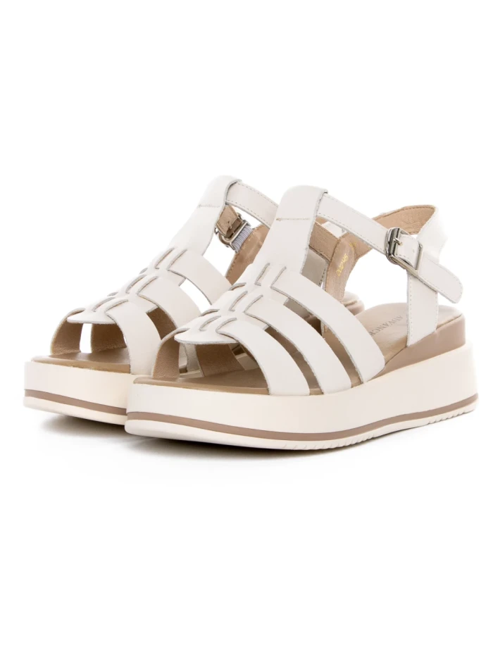 Sandale Dama din piele naturala 20295 CREAM | ADVANCER