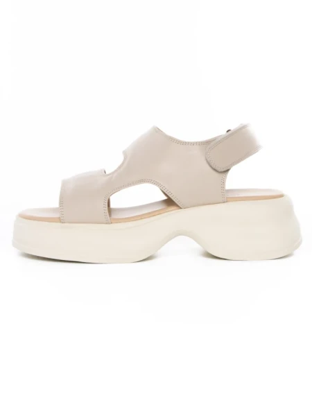 Sandale Dama din piele naturala 82606 CREAM | ADVANCER