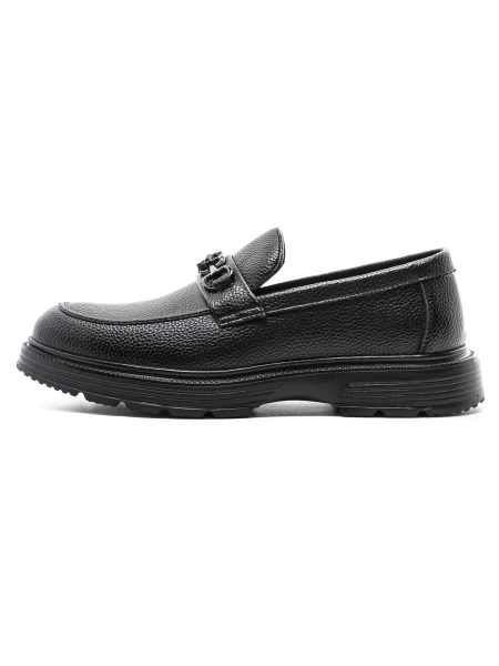 Mocasini Barbati din piele naturala 5NXE3 Negru | Pant... » meishop.life