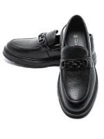 Mocasini Barbati din piele naturala 5NXE3 Negru | Pant... » meishop.life