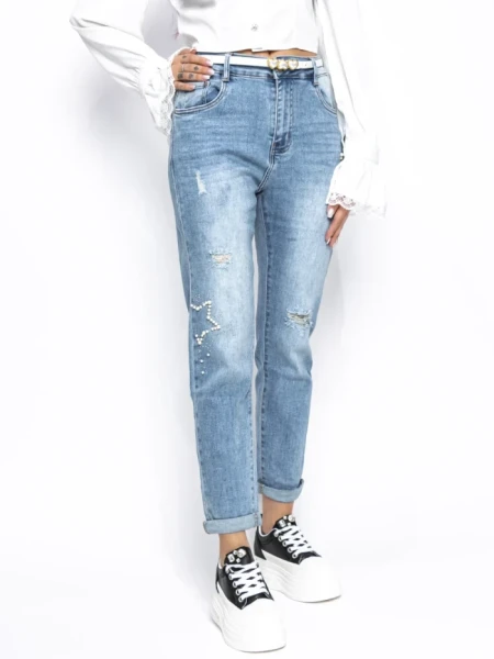 Blugi Dama BF1608-5 ALBASTRU | MEI