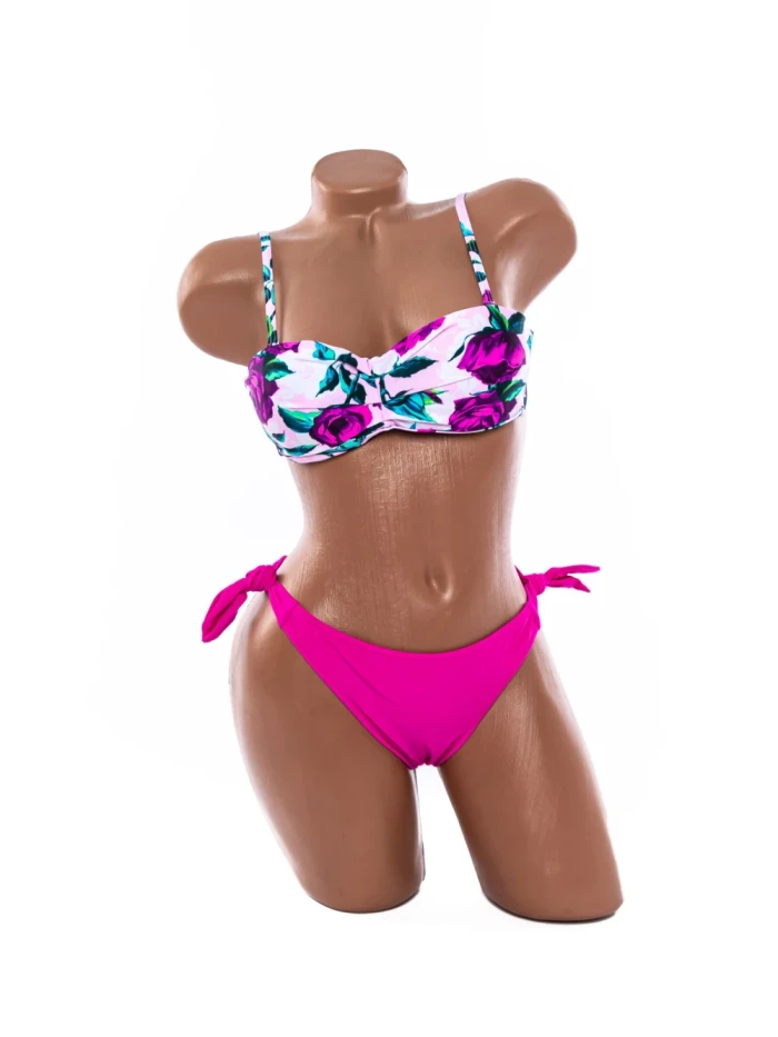 Costum de baie dama F335-1 ROZ-NEGRU | MEINA