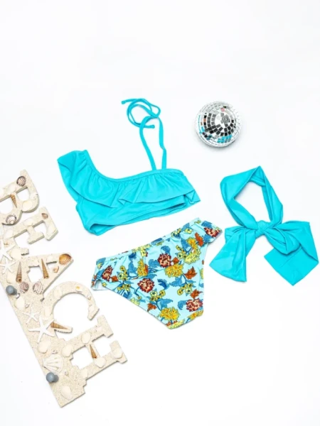 Costum de baie fete X26 ALBASTRU | MEINA