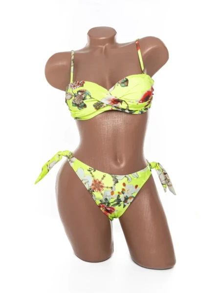 Costum de baie dama F550 VERDE NEON | MEINA