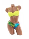 Costum de baie dama F339-1 VERDE NEON | MEINA