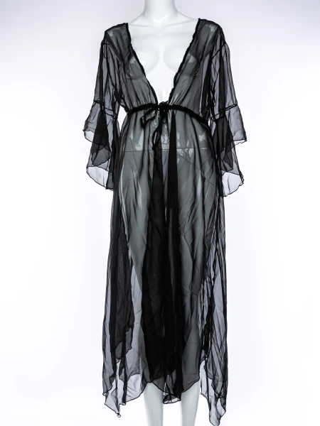 Rochie de Plaja 306 Negru » meishop.life