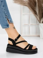 Sandale Dama cu Platforma 5HXS6 BLACK | MEI