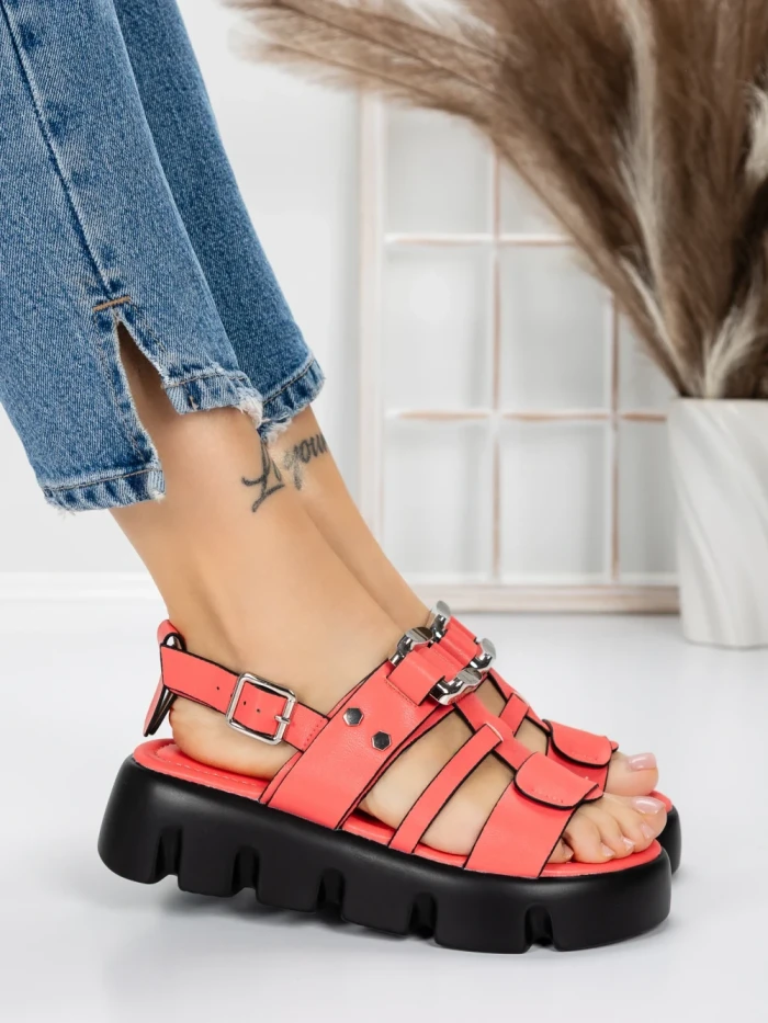 Sandale Dama cu Talpa Joasa 5HXS18 PINK | MEI