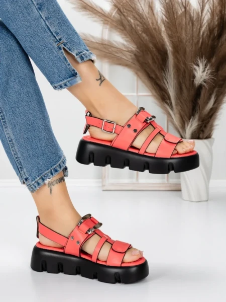 Sandale Dama cu Talpa Joasa 5HXS18 PINK | MEI