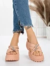 Papuci Dama cu Platforma 3AW321 PINK | MEI