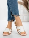 Papuci Dama cu Talpa Joasa 3AW307 WHITE | MEI