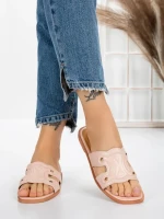 Papuci Dama cu Talpa Joasa 3AW307 PINK | MEI