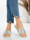 Papuci Dama cu Talpa Joasa 3AQ18 BEIGE | MEI