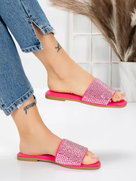 Papuci Dama cu Talpa Joasa 3AQ18 FUCHSIA | MEI