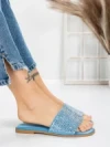 Papuci Dama cu Talpa Joasa 3AQ18 BLUE | MEI