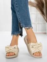 Papuci Dama cu Talpa Joasa 5XJ57 BEIGE | MEI