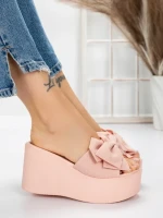 Papuci Dama cu Platforma 5WL8 PINK | MEI