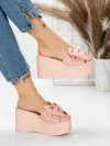Papuci Dama cu Platforma 5WL8 PINK | MEI