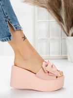 Papuci Dama cu Platforma 5WL8 PINK | MEI